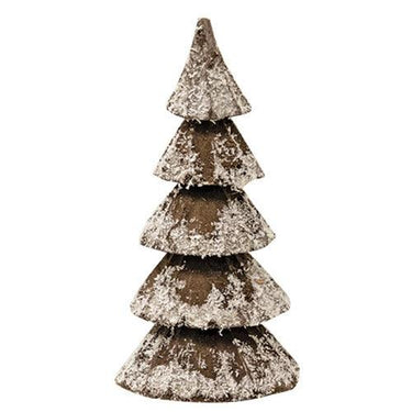 Wooden Snowy Tree 3 Asstd - The Fox Decor